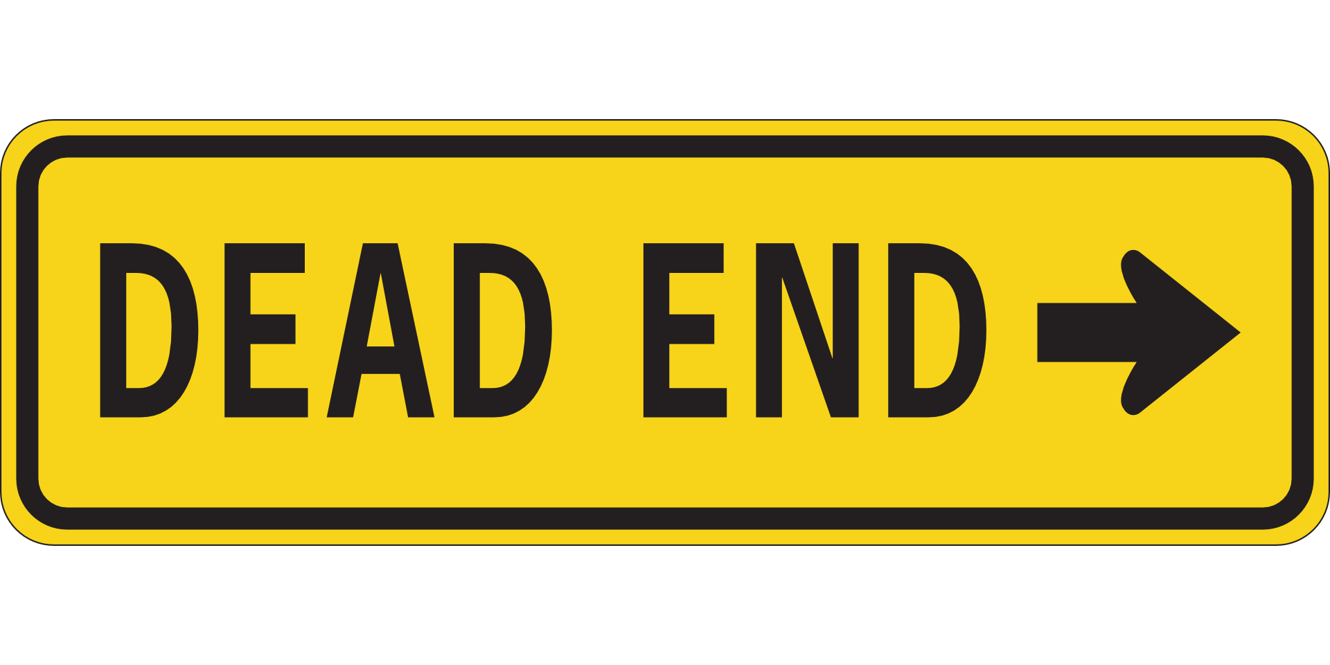 dead end road sign