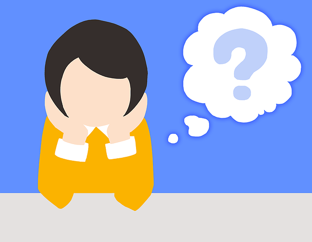 A graphical image of a girl leaning on a flat surface with her head in her hands in wonder if anyone has a care about her.