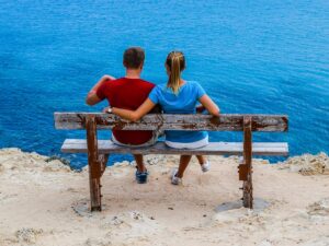 couple on bench