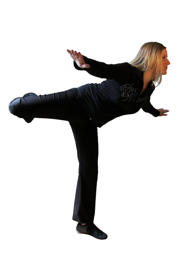 woman balancing