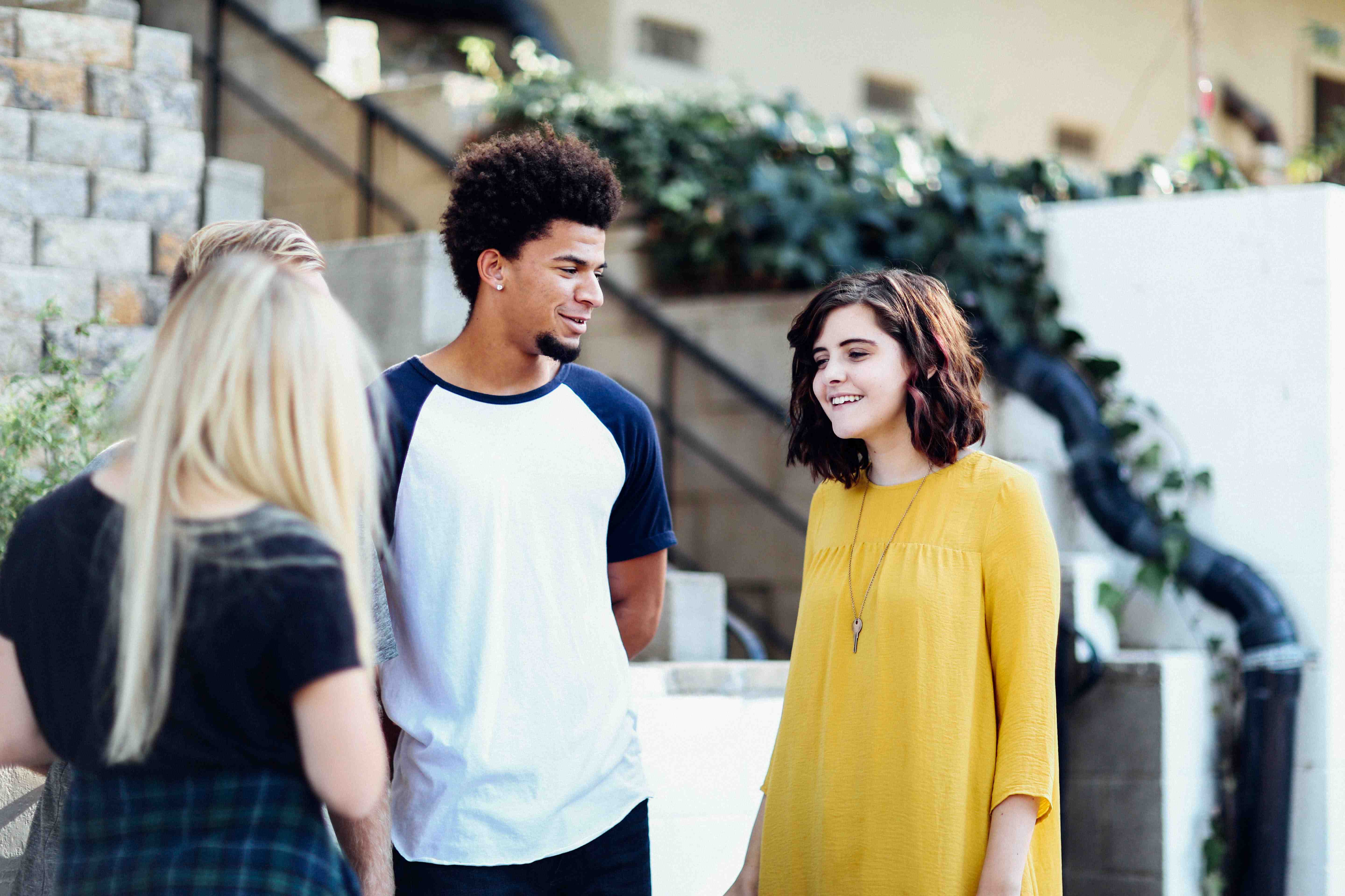 young adults in conversation