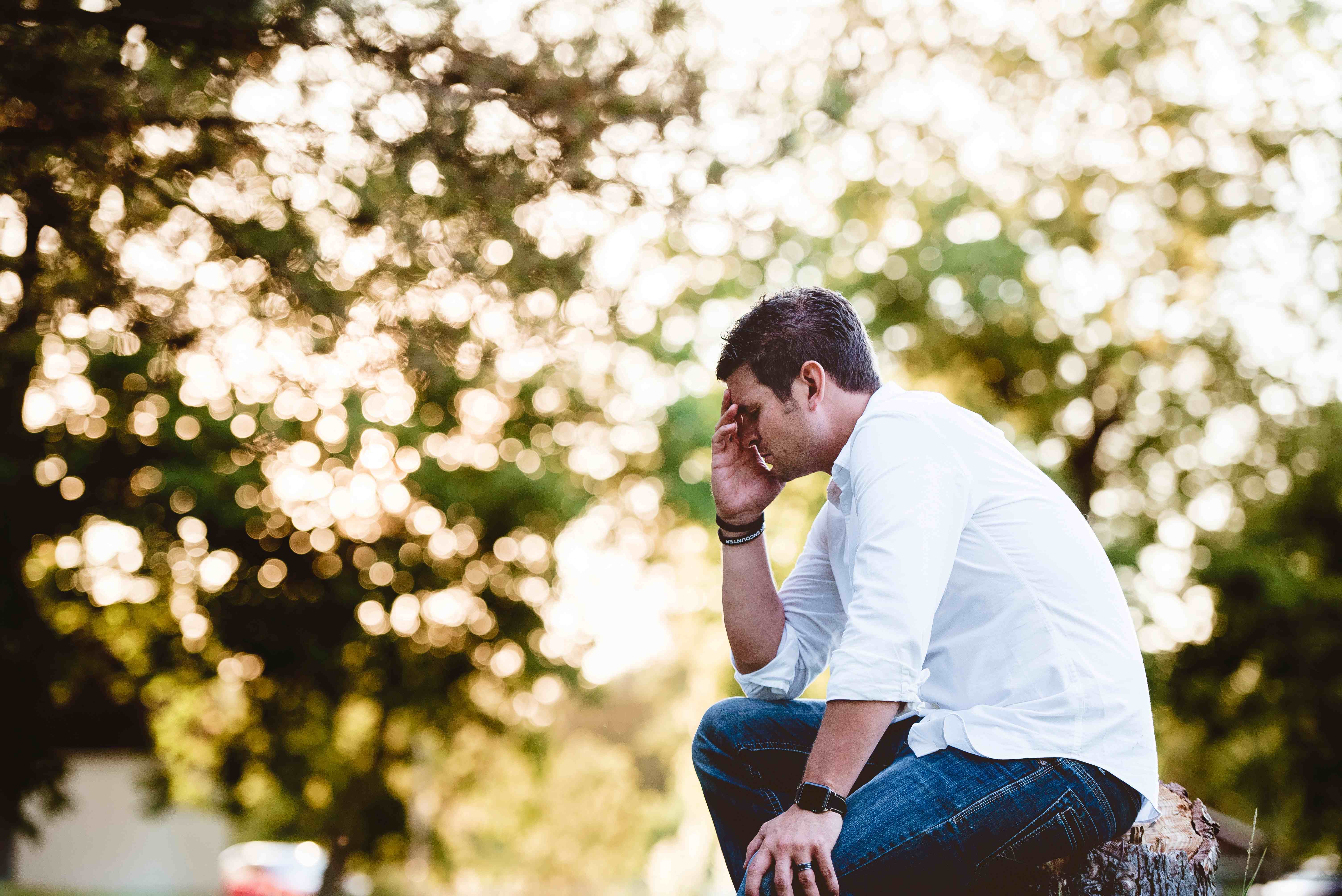 man in prayer