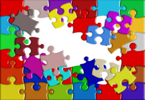colored puzzle pieces