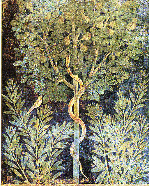 fig tree with serpent painting