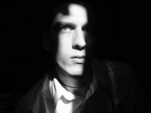 man in shadow