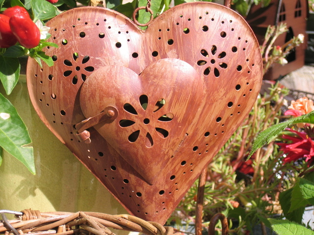 decorative metal heart