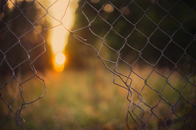 fence with hole