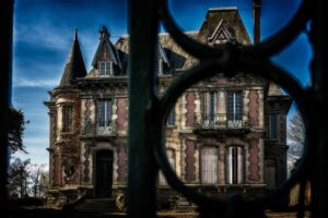 old brick stone mansion