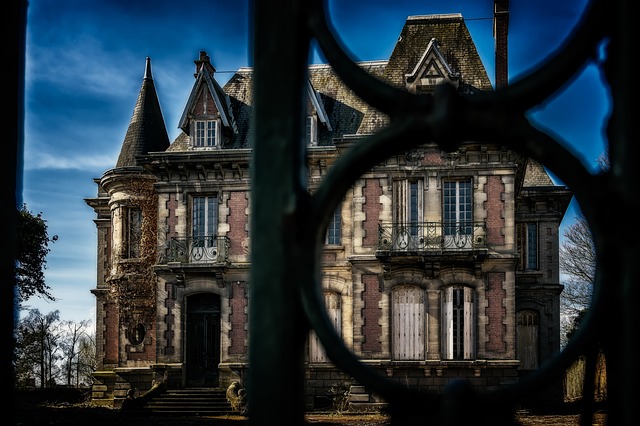 old brick stone mansion