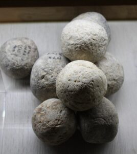 Several sling stones from 701 BC