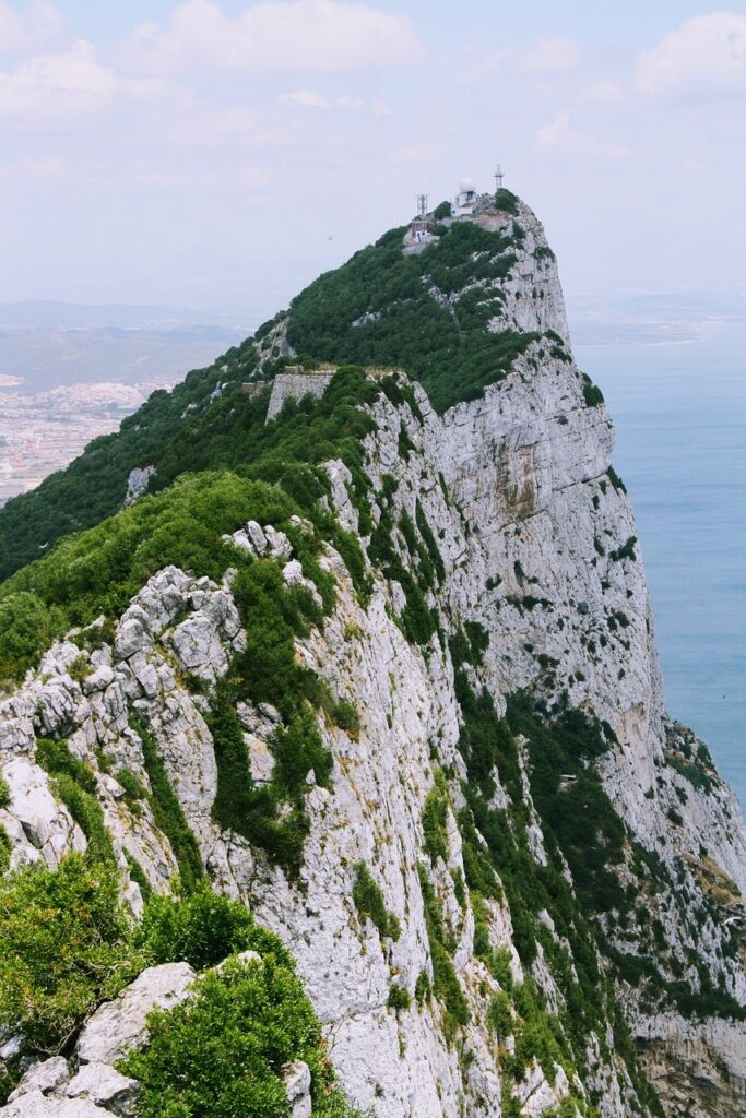 rock of Gibraltar. Signifying how God will be with us in trouble